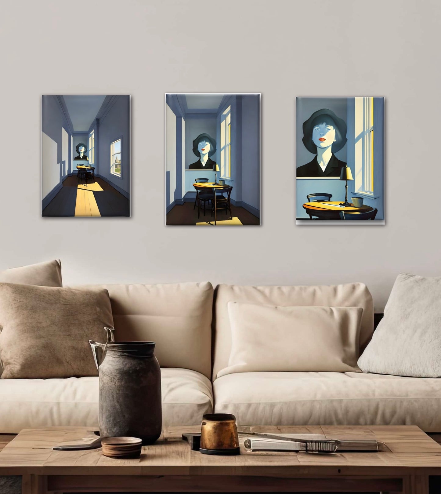 Lady Quadro - triptych